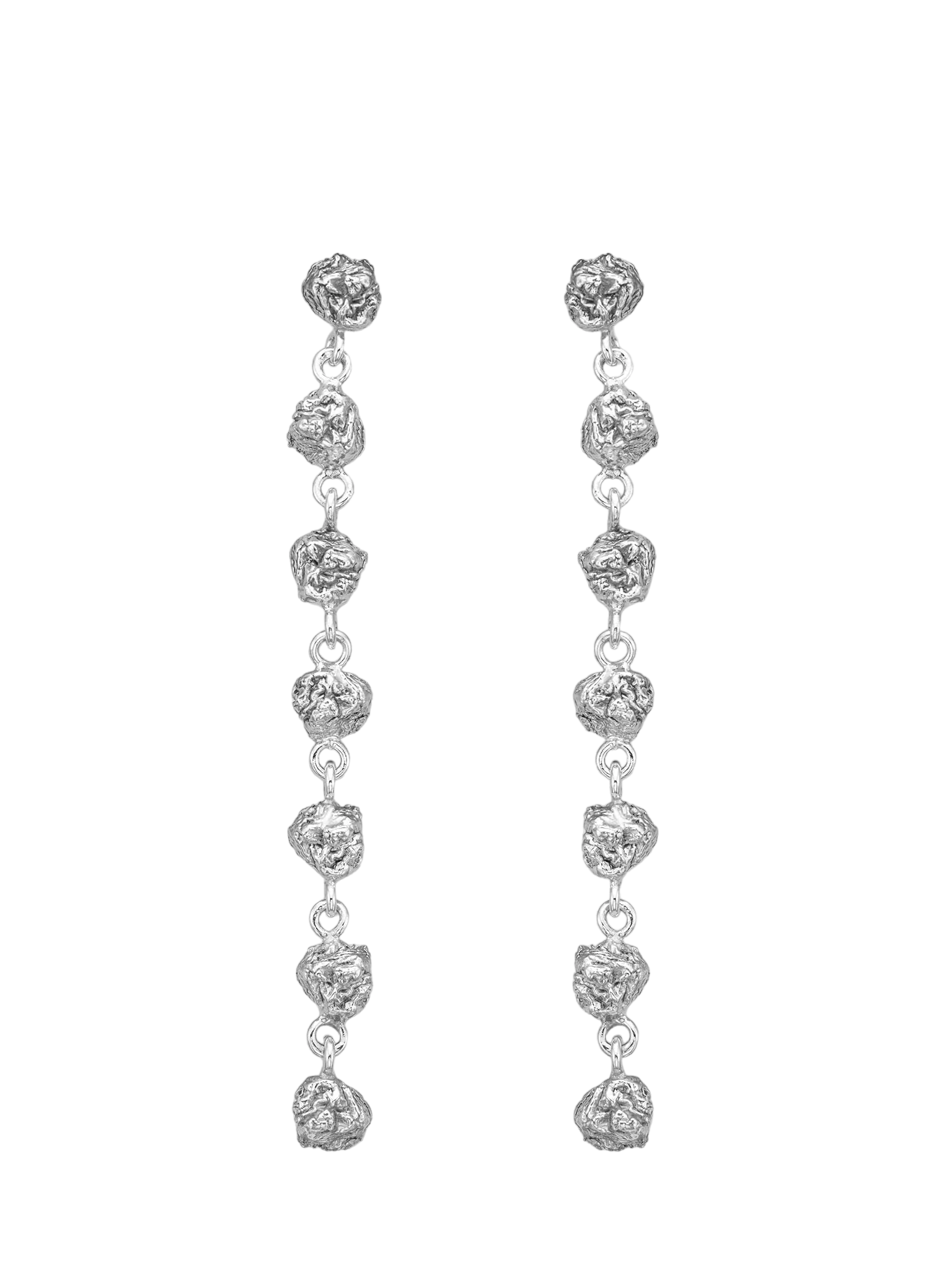Archaic long earrings silver